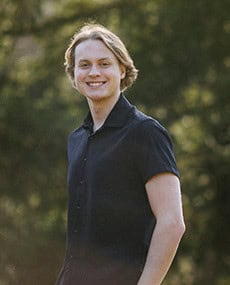 Headshot photo of Jonah Bergerson, 2025/2026 Sound Scholarship recipient.