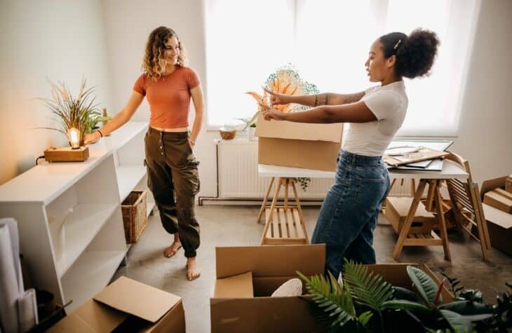 Friends buying house