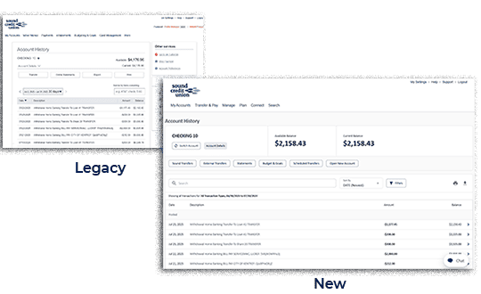Legacy History screenshots