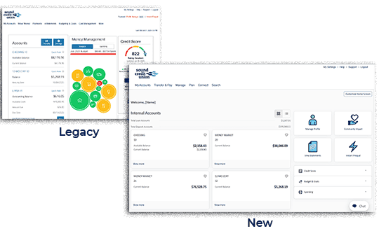 Legacy home screenshots