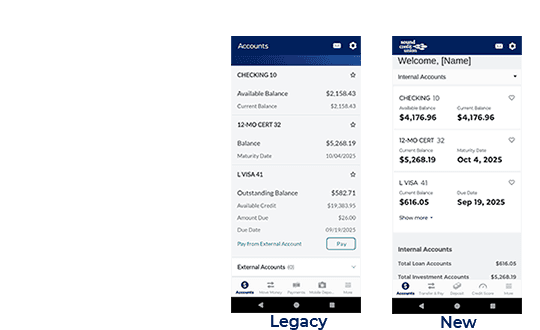 Mobile Accounts screenshots